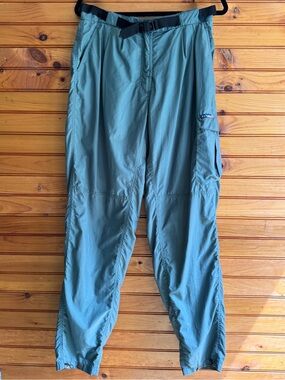Ex Officio Amphi Pants Y2K 14/16 Nylon Cargo Hiking Travel Quick Dry Green